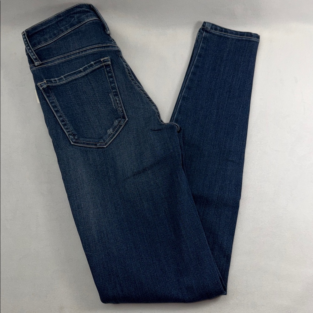 Ella Moss Indigo High Rise Skinny Distressed Jeans